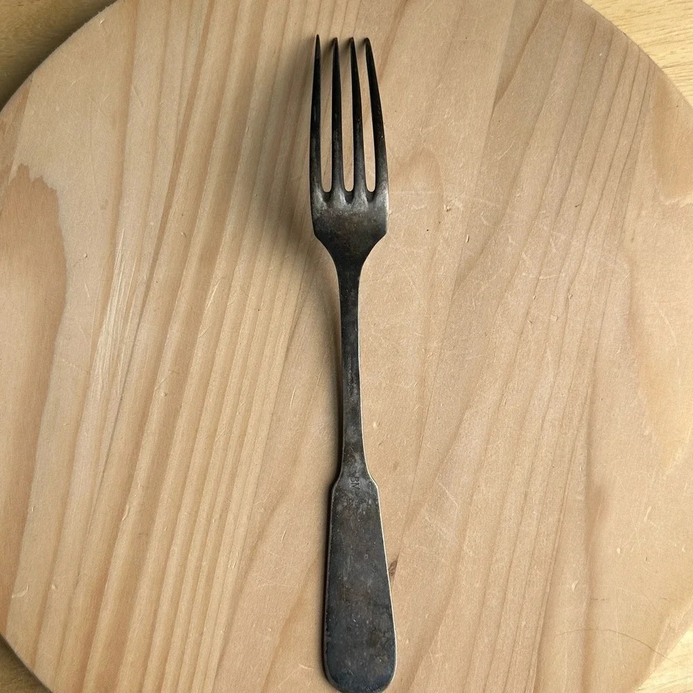 Vintage 1930s Teodor Groszkowski GALW Fork 8.8 Inch BM Bialy Metal Alpaca Silver